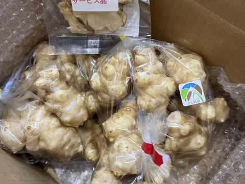 掘りたてを洗って直ぐお届け菊芋１kg【500g✖️２袋】