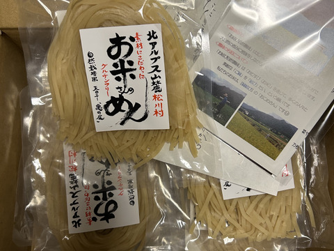 グルテンフリー　「お米さんのめん（玄米麵）」自然栽培米使用　米粉麺  10個セット