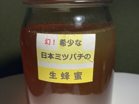 幻の日本ミツバチ、日本蜜蜂の生はちみつ ５００g   ‼️