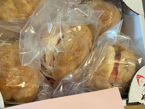 初見参⚡【冷凍】やよいひめのシュークリーム（群馬いちご）5個