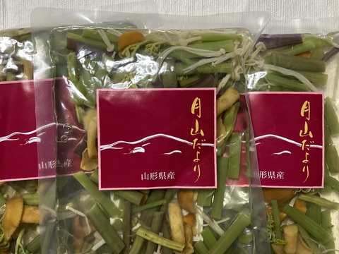 国産天然 山菜ミックス水煮100g×3袋