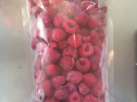 【有機JAS認証】こだわり品種の完熟手収穫　冷凍オーガニックラズベリー(赤） 500g