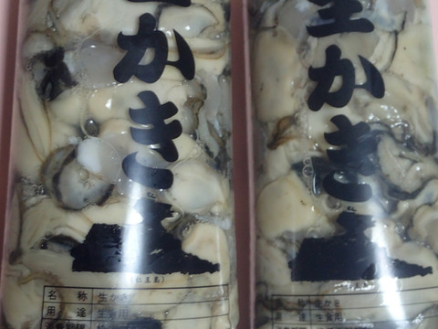 【松島産活剝き牡蠣・予約販売中(12月～)】生剝き牡蠣(水切り500ℊ)×2