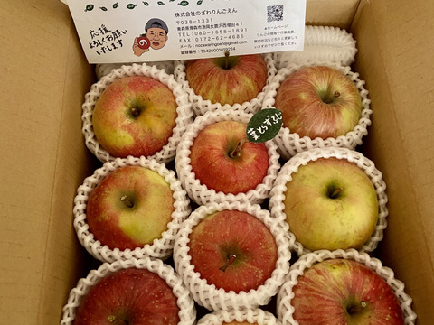 ★★新春セール★★【冬ギフト】 🍎レビュー数1900件突破！！《家庭用》青森完熟葉とらずふじ８〜１２玉(約３kg)🍎ID119812 りんご 訳あり