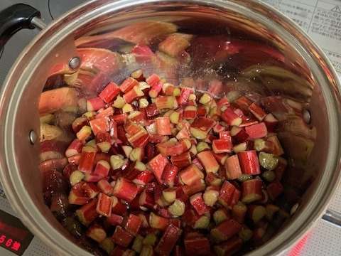 冷凍・赤いルバーブ 1.5キロ 健康野菜
