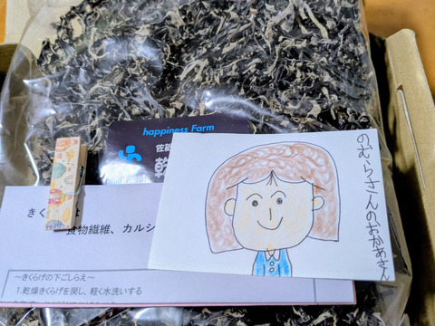 国産乾燥きくらげ 200g 無農薬 水のプロが育てる極厚 将軍様のきくらげ 国産！カット済み、すぐに使える！大袋でお得な乾燥きくらげ(200g