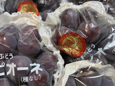 かっじょ　岡山ピオーネ きれいな家庭用2キロ×2箱　クール便 hirorin様専用 岡山ピオーネ きれいな家庭用2キロ クール便 ご