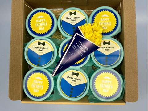 【父の日】メッセージカード付き！平飼いふくたまごアイス／ラムレーズン（９個セット）