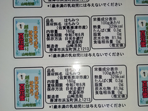 日本蜜蜂の天然ハチミツ 無添加 内容量500g × 3本（日本