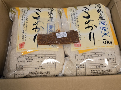 「お米グランプリ2025   4部門受賞🏆」新潟県産　つきあかり  10キロ  無洗米  　令和7年産　(tukiakari-10kg-m)