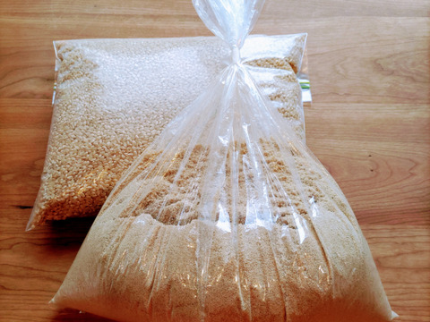 【新米】一等米【栽培期間中農薬不使用・玄米2kg ＆ぬか500ｇ】特別栽培米コシヒカリ・令和5年産