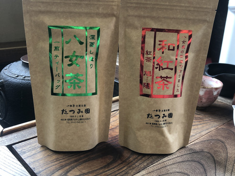 【ポスト投函】2023年新茶予約八女茶100%お試しティーパッグセット
