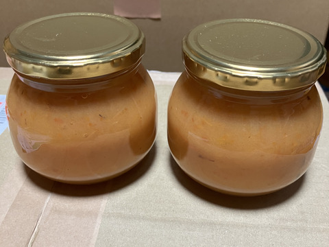 【日本唯一かも】自然栽培の柿ジャムたっぷり300g2本