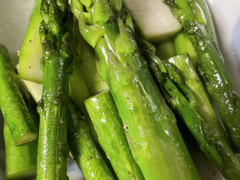 盆休安送込！アスパラ（200g×2袋）化学肥料・除草剤不使用