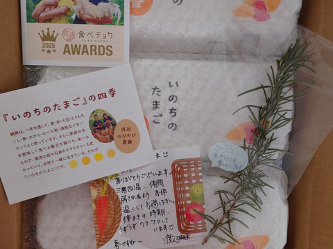 のびのび平飼い『いのちのたまご』10個入り×3パック