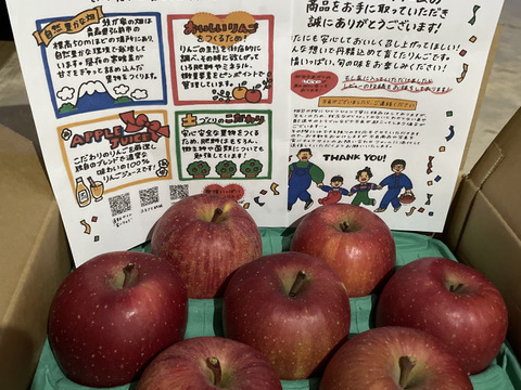 【夜市限定】大玉から順に発送‼️とことん味にこだわりました💪😊🍎青森県産葉取らず完熟ふじ3キロ。