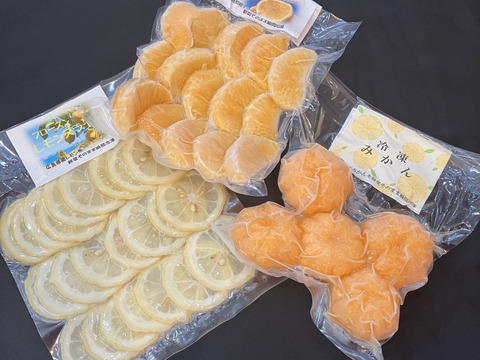 6パック🍋鮮度そのまま瞬間冷凍🍋柑橘セット◆不知火・レモン・みかん