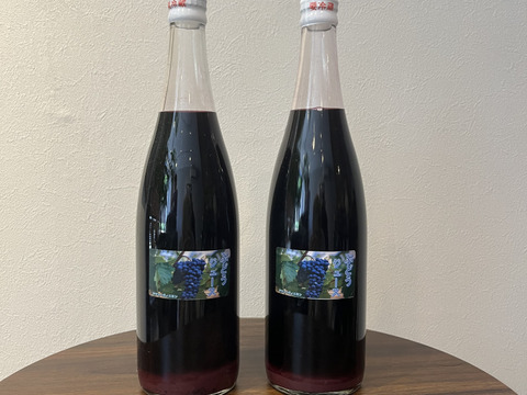 ワイン用ぶどうで作ったジュース２本セット　ヤマソーヴィニヨン(赤) 720ml✖️2本
