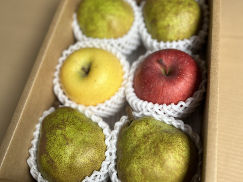 【冬ギフト】ラ・フランス＆りんごセット~ふふっとBOX~