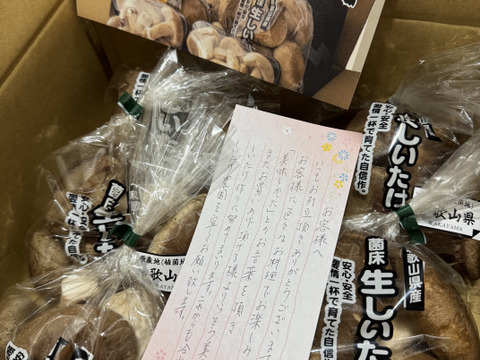 肉厚ボリュームの菌床生しいたけ１㎏！
