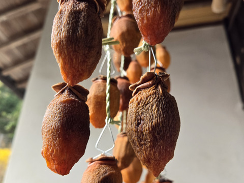 ★自然栽培　自然乾燥　干し柿　30個　柔らかめ　愛宕柿