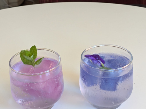 ぶどう（藤稔）2房とバタフライピーの乾燥花3gセット