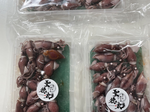 獲れたて茹でたて鮮度を即発送！！《富山湾》🦑釜揚ほたるいか🦑3パック