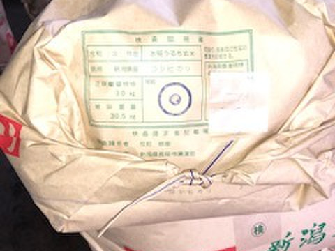 【おまけ付き】令和３年　新潟県産コシヒカリ　反町の【玄米】・精米はとても食べやすいですよ（３０㎏）