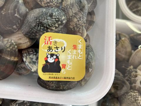 出汁最高！　熊本県産あさり　砂抜き済み　1キロ