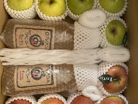 【冬ギフト】 🍎贈り物大好評！幸せおすそ分け5キロ箱🍎 ミックス 青森りんご 商品ID161780