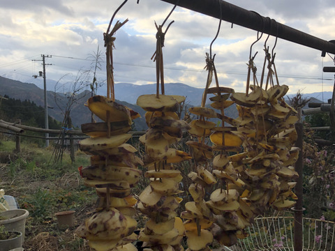 硬く干した干し芋　なると金時300ｇ×３