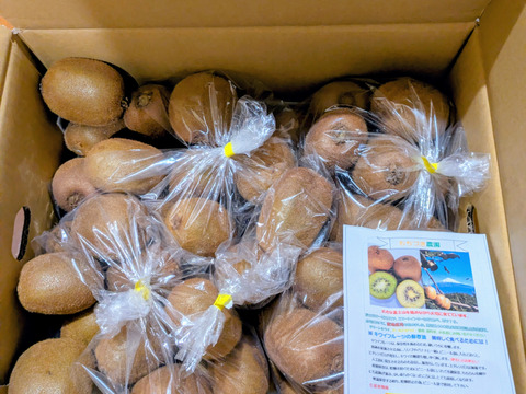 偏平キウイふる～つ M ４キロ【品種ヘイワード】）