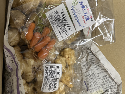 ＜自然栽培の菊芋　２ｋｇ＞肥料不使用、農薬も不使用、自家採種でやさしい甘さ　アクが少なく！生食も美味の≪菊芋≫を八ヶ岳南麓よりお届けします