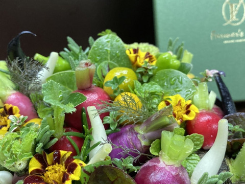【ギフト】野菜ブーケ BOXタイプ【カラフルなミニ野菜】【お誕生日】【開店祝い】【周年祝い】【お供え】