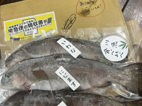 お料理やキャンプに！３種の川魚食べ比べセット