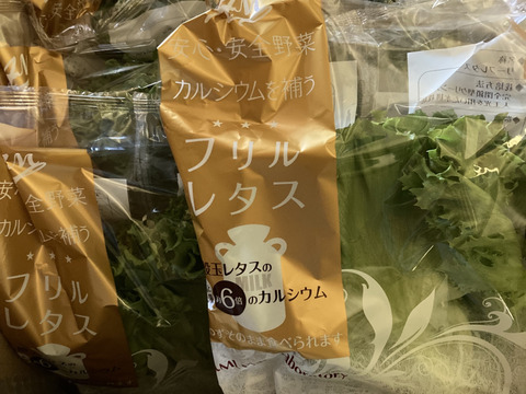 レタスでカルシウム補給！牛乳と同等のカルシウムを含み、一般レタスの約6倍！さらに約9倍のβ-カロテンを含むフリルレタス7袋セットです【栽培期間中農薬不使用・完全閉鎖型水耕栽培】