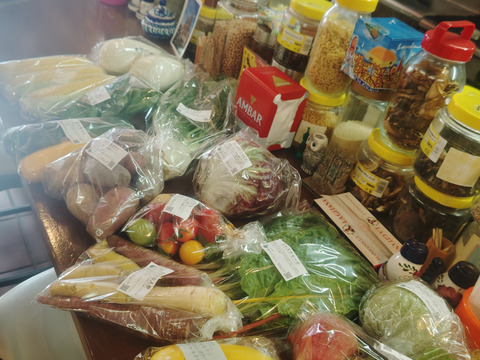 【栽培期間中：農薬不使用】季節の彩り野菜セット　Lサイズ