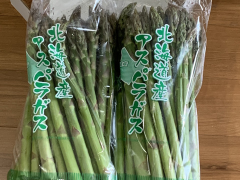 ☆朝採り！グリーンアスパラ2kg☆【北海道産】サイズM-２L混