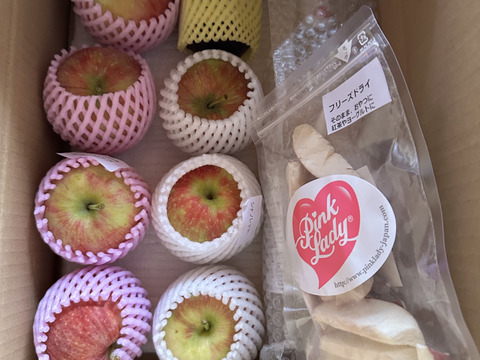 終わります🍎【福袋2025】旬のりんご🍎&農園特製加工品セット 高評価コメント100件越え福袋🍎 商品ID44733 りんご ジャム ジュース りんごジュース フリーズドライ