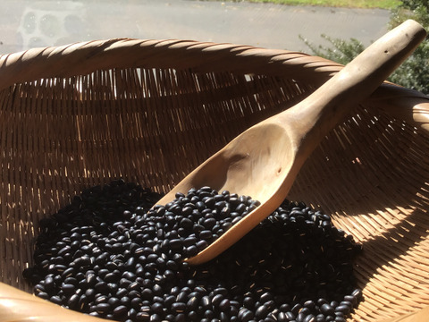 馬と育てた自然栽培　黒小豆　200g