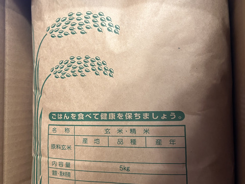 福岡県産　元気つくし　玄米5キロ
冷めても美味しい！　もちもちの食感！