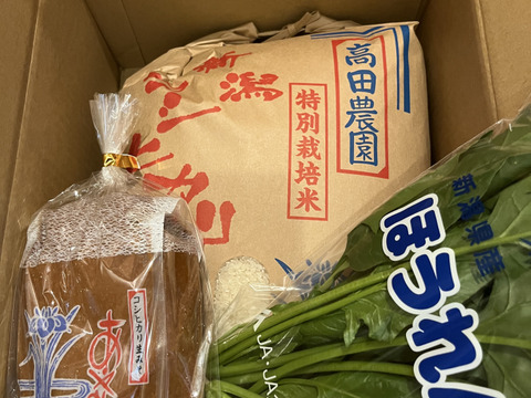 ④『令和7年産 新米』精米10kg【生味噌・無料プレゼント】東北アルプスの伏流水で育てた 新潟県産・特別栽培米コシヒカリ10kg＋生味噌1㎏