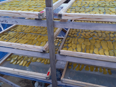 干し芋。平干し2個+丸干し(半丸干し)2個+焼き芋平干し芋2個+スティック2個セット。