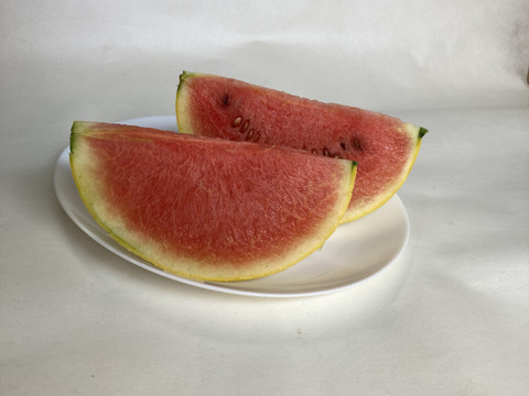 特大黄色い皮の小玉スイカ【愛娘ひなた】3kg以上1個