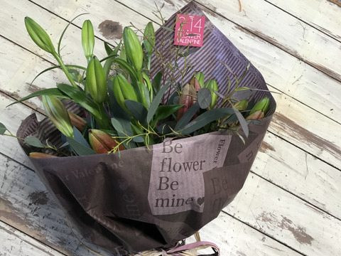透かしユリのnatural bouquet❤︎【数量限定】ピンクの画像は明日アップします!!