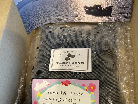 夏ギフト】地元でしか買えない大サイズ1kg 十三湖産「大和しじみ