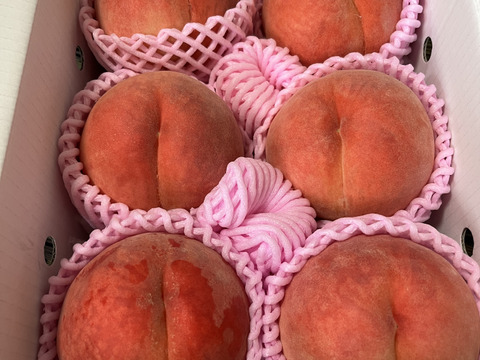 お買い得!まるせい果樹園の桃　晩生種【おまかせ】2kg　(4～11玉)自家用　贈答用　om3