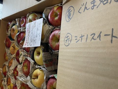 季節のりんご ミニ小玉ちゃん 約26玉（約4.3㎏）
シナノスイート、王林などをミックス　
２種類～の味を食べ比べ
ミニサイズのかわいいりんごをバラづめでお届け
丸かじりでどうぞ　信州長野県産