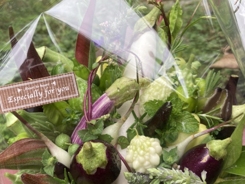 【秋ギフト】野菜ブーケかごタイプ【カラフルなミニ野菜】【お誕生日】【開店祝い】【周年祝い】【お供え】