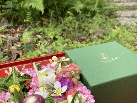 【母の日ギフト】野菜ブーケ BOXタイプ【メッセージカード付き】【カラフルなミニ野菜】【4/26(土)～5/18(日)お届け】